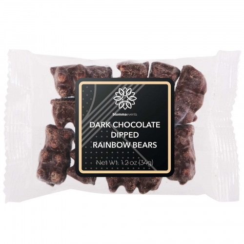 Dark Chocolate Dipped Rainbow Bears  - Taster Packet