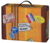 Themed Large Suitcase Shaped Box w/ Handle (12-1/4