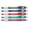 Liqui-Mark® Silhouette Translucent Retractable Ballpoint Pen w/Clear Rubber Grip