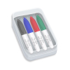 Mini Dry Erase Markers in Clear Plastic Box (4-Pack)