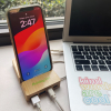 Bamboo USB Hub/Phone Holder/Small Post It Holder