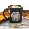 12 Oz. York Coffee Mug w/Aluminum Medallion