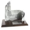 Small Aluminum Desktop Scroll Award