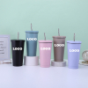 500ML Double Wall Vacuum Insulated Tumbler Cup w/ Straw