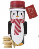 Holiday Penquin Shortbread Cookie Tin