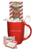 Holiday Peppermint Cocoa with Mug & Spoon