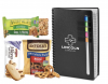 Spiral Notebook with Snacks