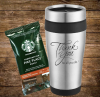 Thank You Starbucks Coffee Tumbler