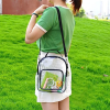 Stadium Approved Clear PVC Crossbody Shoulder Sports Bag