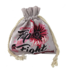 Full Color Drawstring Cosmetic Cotton Travel Pouch (16 Cmx19 Cm)