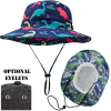 Dye-Sublimated Unstructured Bucket Hat, Summer Fishing Caps