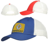 Two Tone Cotton Mesh Baseball Caps w/Custom Logo 6 Panel Cap