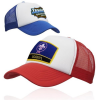 Two Tone Polyester Baseball Caps w/ Custom Logo & Mesh Back