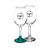 10 oz. Rioja White Colored Glasses W/ Custom Logo