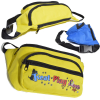 600D Polyester Fanny Pack w/ 4 Zippers 13.4