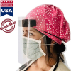 USA Made Safety Face Shield w/Headband & Forehead Pad