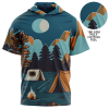 Youth 180 GSM Cotton Feel Sublimated Short Sleeve Hooded T-Shirt