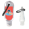 1 oz. Carabiner Hand Sanitizer Gel Bottle w/ Clear Flip Top