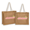 Recyclable Natural Shopping Jute Bag W/ Rope Handle