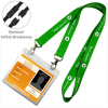 Open Ended Combo Polyester W/ Badge Holder Lanyards
