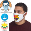 3 Layer Reusable Face Mask w/ Full Color Logo & Nose Bridge