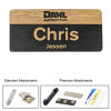 2 inch x 3 inch Engraved Wood Name Badge