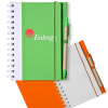 Recyclable Spiral Notebook w/ Pen Two-Tone ECO Notebooks