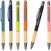 Bamboo Soft Touch Rubber Metal Pen
