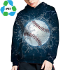 Youth rPET Recycled 100% Polyester Sublimation Performance Hoodie Pullover