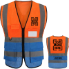 3.8oz. Knitted Class 2 Double Band Reflective Tape Safety Vest With 4 Pockets