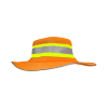 Hi Viz Reflective Trim Two Tone Mesh Safety Bucket Ranger Hat