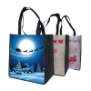 Economy Full Color Wide Grocery Tote Bag With 5
