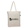 Medium-Sized Organic Cotton Canvas Tote Bag With Bottom Gusset