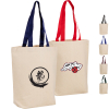 Classic Canvas Tote Bag w/Colored Handles (15