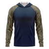 Mossy Oak® Men's 4.4 Oz. Polyester Interlock Raglan Hooded T-Shirt