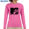Gildan 4.5 oz 100% Cotton Preshrunk Softstyle Girls' Fit Long Sleeve T-Shirts