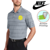 Nike Dri-FIT Fade Stripe Polo w/ Screen Print 3.4 oz. Tshirt