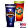 24 oz. Full Color Polycarbonate Tumbler, Double Wall Mugs