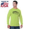 Non-ANSI Hi Vis 100% USA-Made Poly-Cotton Safety Long Sleeve T-Shirt