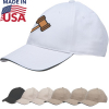 USA-Made Structured Brush Twill Cap With Pancake Visor