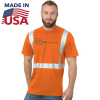 Hi Viz 100% USA-Made 100% Cotton Class 2 Safety T-Shirt