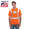 High Vis 100% USA-Made 100% Polyester Class 2 Safety T-Shirt