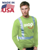 Class 2 High Vis USA-Made 100% Cotton Safety Long Sleeve T-Shirt