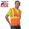 Hi Viz 100% USA Made Class 2 Mesh Reflective Safety Vest