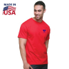 100% USA-Made Unisex Fine Jersey Crew Tee Shirt