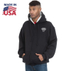 Made In USA 100% Pre-Shrunk Heavy Thermal Lined Full Zip Hoodie