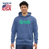 USA Made Unisex Vintage Pigment Dyed Fleece Pullover Hoodie