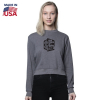 USA Made Womens Organic RPET French Terry Crew