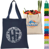 Heavy Canvas Tour Tote Bag With Bottom Gusset