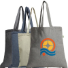12 OZ. Recycled Promotional Cotton Canvas Tote Bag W/ Web Handles